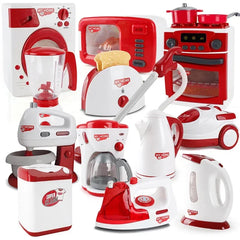 Appareils de cuisine jouets jouet ensemble de cuisine pour enfants jouer cuisine maison de poupée accessoires mélangeur cafetière Machine mélangeur grille-pain