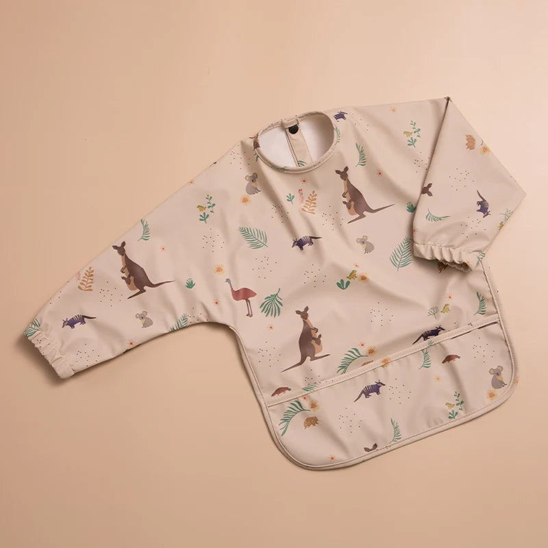 Bavoirs imperméables pour nouveau-né, bavoir blouse de peinture pour enfants à manches longues pour garçons et filles, tablier d'alimentation facile à nettoyer, articles pour bébé