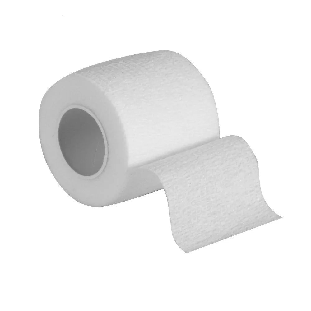 Bandage médical en gaze, 1 rouleau de 2.5/5/10cm x 4.5m, bandes élastiques respirantes auto-adhésives pour le sport, fixation des doigts, des poignets et des jambes
