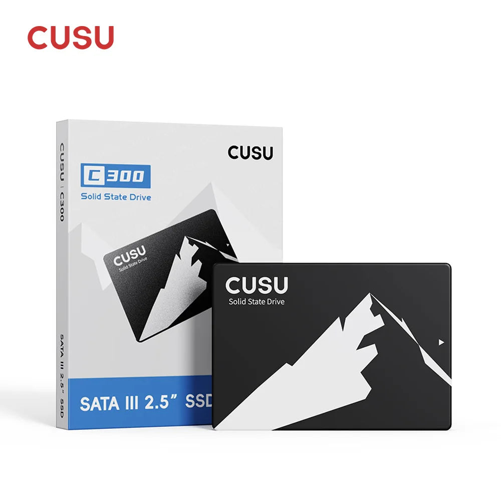 CUSU SSD Hard Drive, SATA 3, 128GB, 256GB, 512GB, 1TB, 2TB capacity, for laptop and desktop