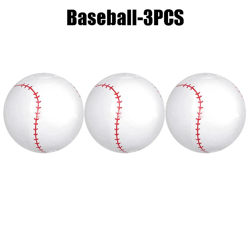 Inflatable beach balls: Baseball, beach basketball, beach soccer ball for children, toy ball, hello ball, summer sports, children's gift ball
