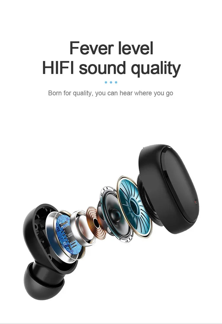TWS A6S casque sans fil écouteurs Bluetooth casque Sport stéréo Bluetooth écouteurs pour iPhone 15 Huawei Xiaomi Redmi téléphones