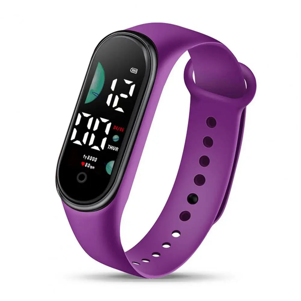 Montre de sport électronique pour enfants, étanche, grand écran de police, affichage LED, Shoous, date automatique, calendrier complet, montre numérique