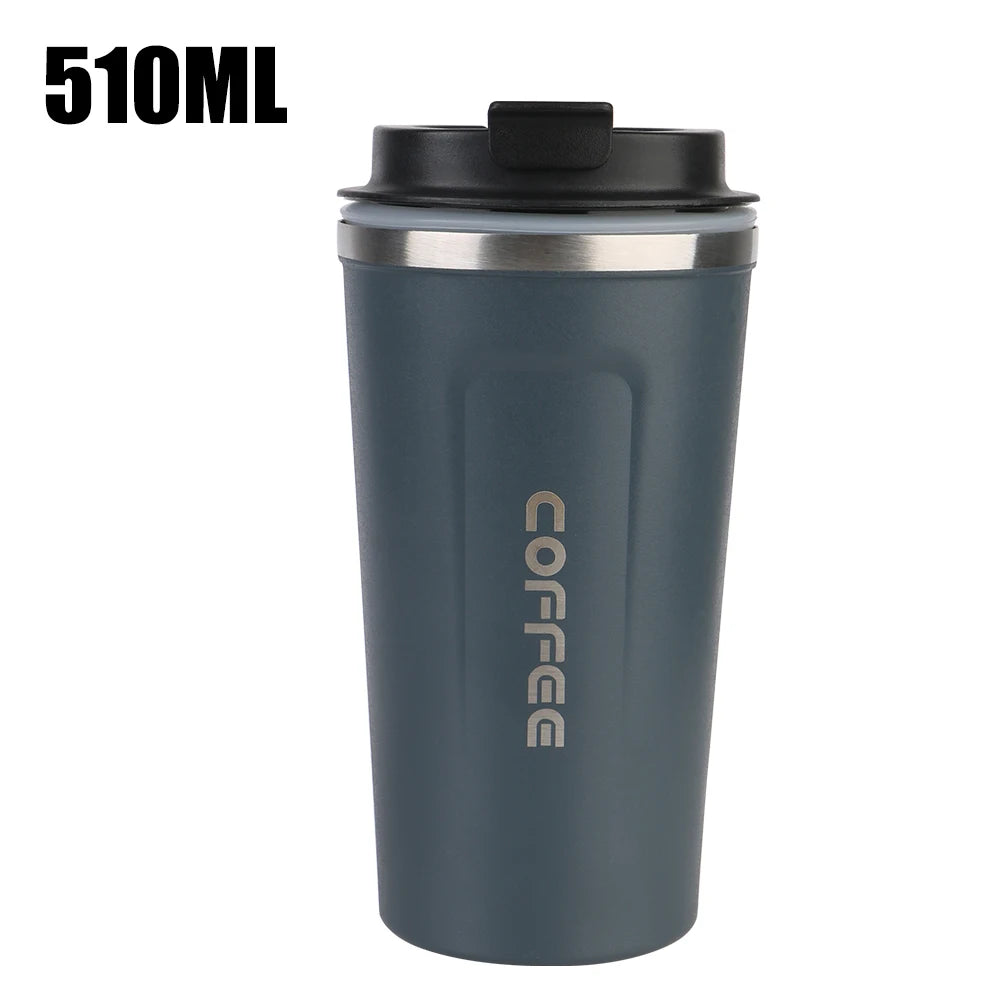 Tasse Thermos de voiture Thermo café pour thé eau café anti-fuite tasse Thermo de voyage tasse à café 380/510ML Double acier inoxydable