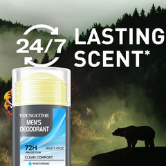 Bâton déodorant déodorant naturel pour hommes, Anti-transpiration, garde sécher, parfum durable, élimine les odeurs des aisselles, bâton rafraîchissant pour les aisselles