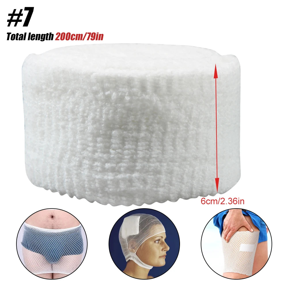 Bandage tubulaire en filet élastique, fixation de gaze, extensible et respirant, retenue pour pansement, poignet, coude, genou, cheville, adulte, 1 rouleau