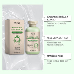 Gel exfoliant pour le corps Hoygi - Nettoyage en profondeur, hydratant, exfoliant doux pour éliminer les cellules de la peau morte, nettoie les pores
