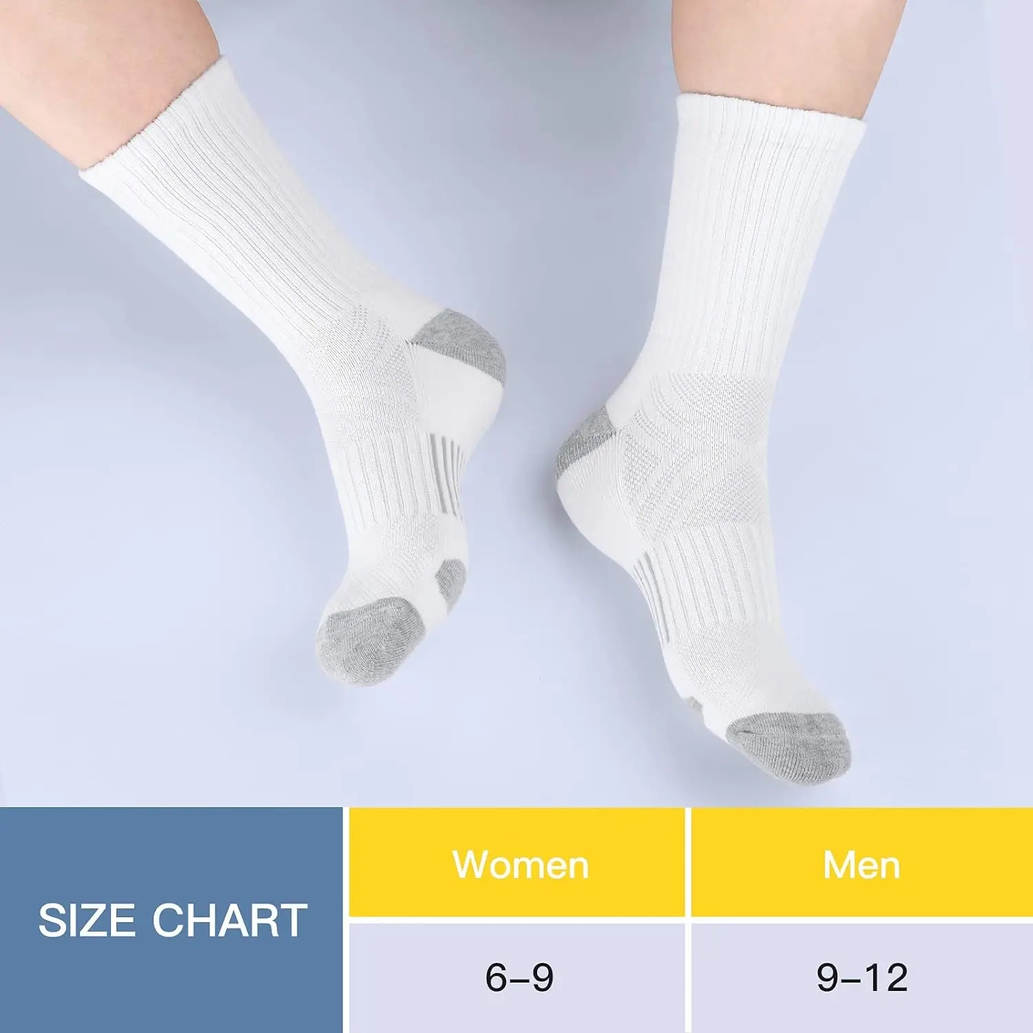 8 pièces chaussettes de sport amorti respirant chaussettes de course haute performance et durables chaussettes de sport de plein air pour hommes et femmes