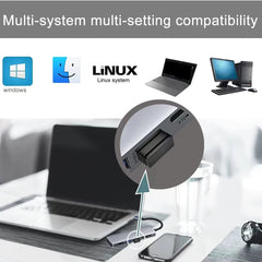 Souris jiggler USB indétectable, souris simulée, sans pilote, garde l'ordinateur, PC, ordinateur portable, éveil, intelligent, souris inclinée