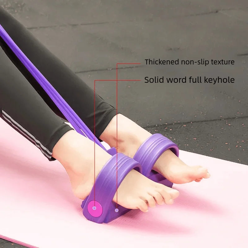 Ensemble de bandes de résistance pour salle de sport à domicile, équipement d'exercice abdominal, accessoires pour rameur, améliore la force et la flexibilité!