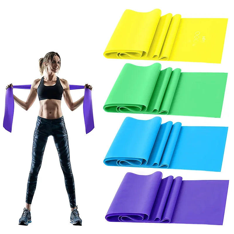 Ensemble de bandes de résistance bande élastique TPE 4 niveaux de résistance exercice entraînement récupération Fitness Yoga Pilates rééducation musculation