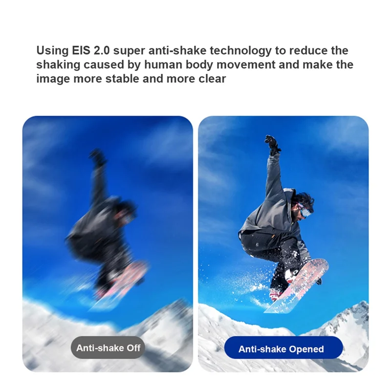 Nouveau 4K 30FPS caméra montée sur la tête portable WiFi caméscope caméra 120 ° Caméra de contrôle APP anti-secouement à objectif grand angle