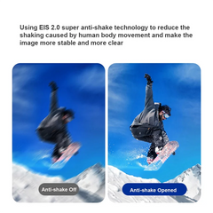 Nouveau 4K 30FPS caméra montée sur la tête portable WiFi caméscope caméra 120 ° Caméra de contrôle APP anti-secouement à objectif grand angle