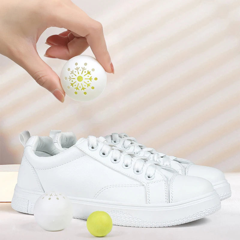 Désodorisant et désodorisant pour chaussures, 6 pièces, parfum fruité, déodorant essentiel pour soins des pieds