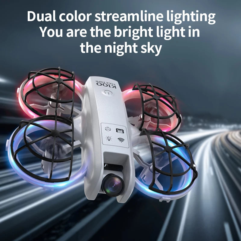K100 MAX Mini GPS Drone 8K HD caméra vidéo en temps réel transmission écran contrôle évitement d'obstacles photographie aérienne RC quadrirotor