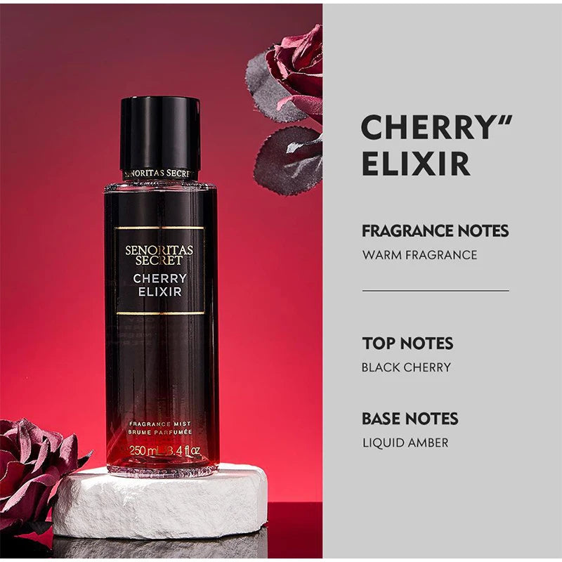 Sexuellement secret pour femme, parfum de fruits, brumisateur, breloque longue durée, parfum en porcelaine, vaporisateur pour le corps, désodorisant, 250ml