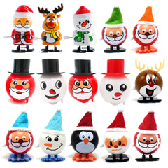 Jouets d'ornement de Noël pour enfants, père Noël sautant, wapiti, bonhomme de neige, fournitures de fête de la maternelle, cadeaux du Nouvel An