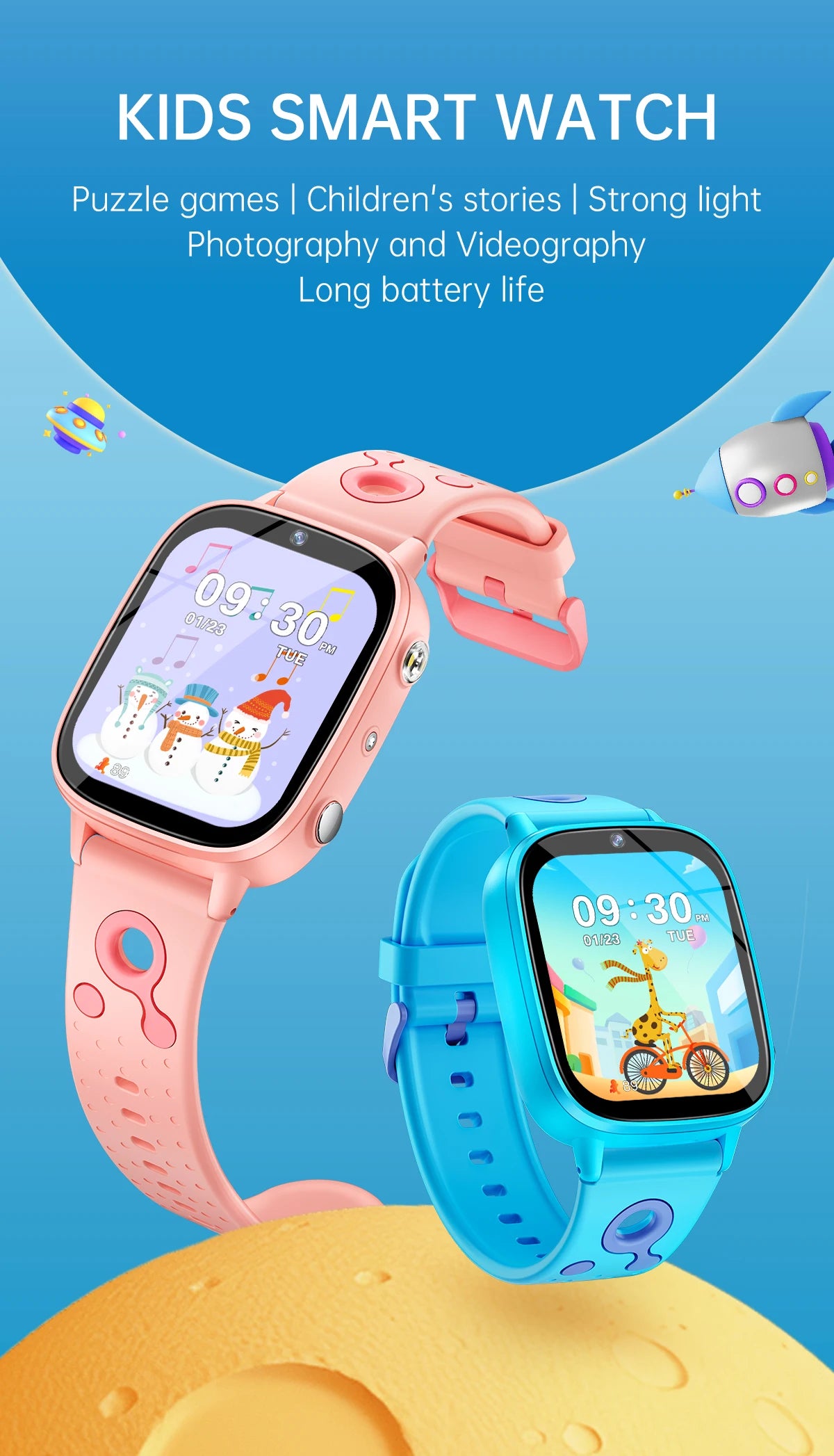 2025 nouveaux enfants jouet jeu montre HD écran tactile caméra 26 jeux surveillance du sommeil réveil calculatrice cadeau d'anniversaire garçon fille