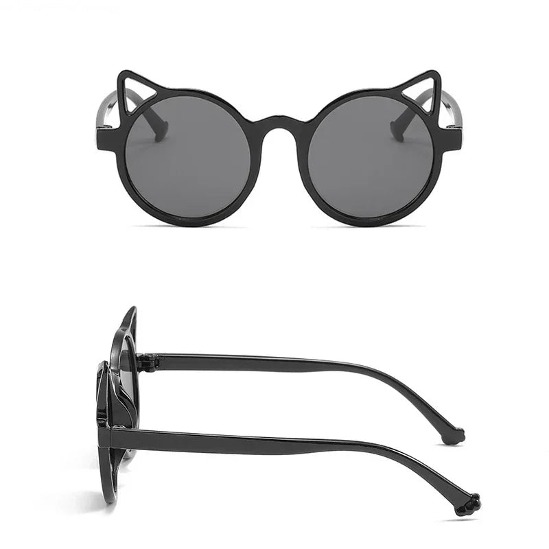 Lunettes de soleil pour enfants, oreilles de dessin animé d'animaux mignons, Protection solaire d'extérieur pour enfants, jolies lunettes de soleil Vintage pour enfants