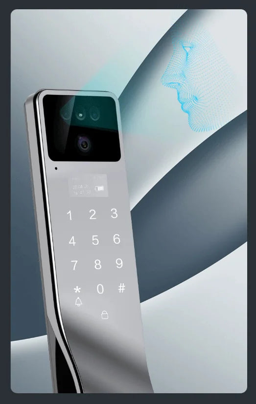 Tuya App serrure intelligente maison antivol porte serrure d'empreintes digitales avec caméra mot de passe serrure grande serrure de porte