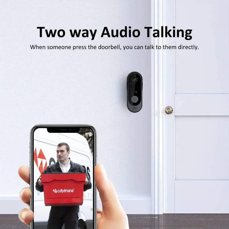 Tuya sonnette avec caméra sans fil Bundle vidéo sonnette WIFI HD téléphone extérieur porte cloche caméra sécurité vidéo interphone IR nuit