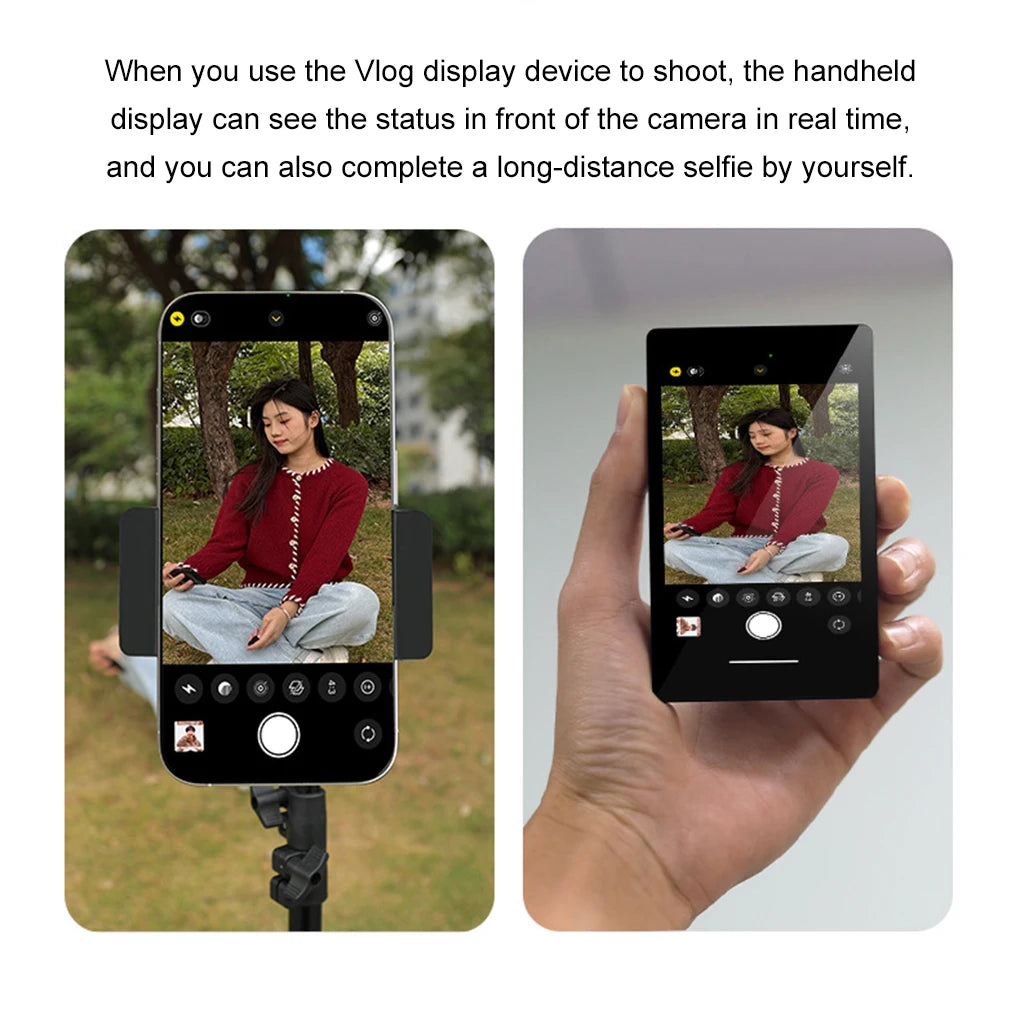 Écran de moniteur magnétique sans fil pour Smartphone Vlog, diffusion en direct, enregistrement vidéo, caméra arrière de téléphone, Selfie, nouveau