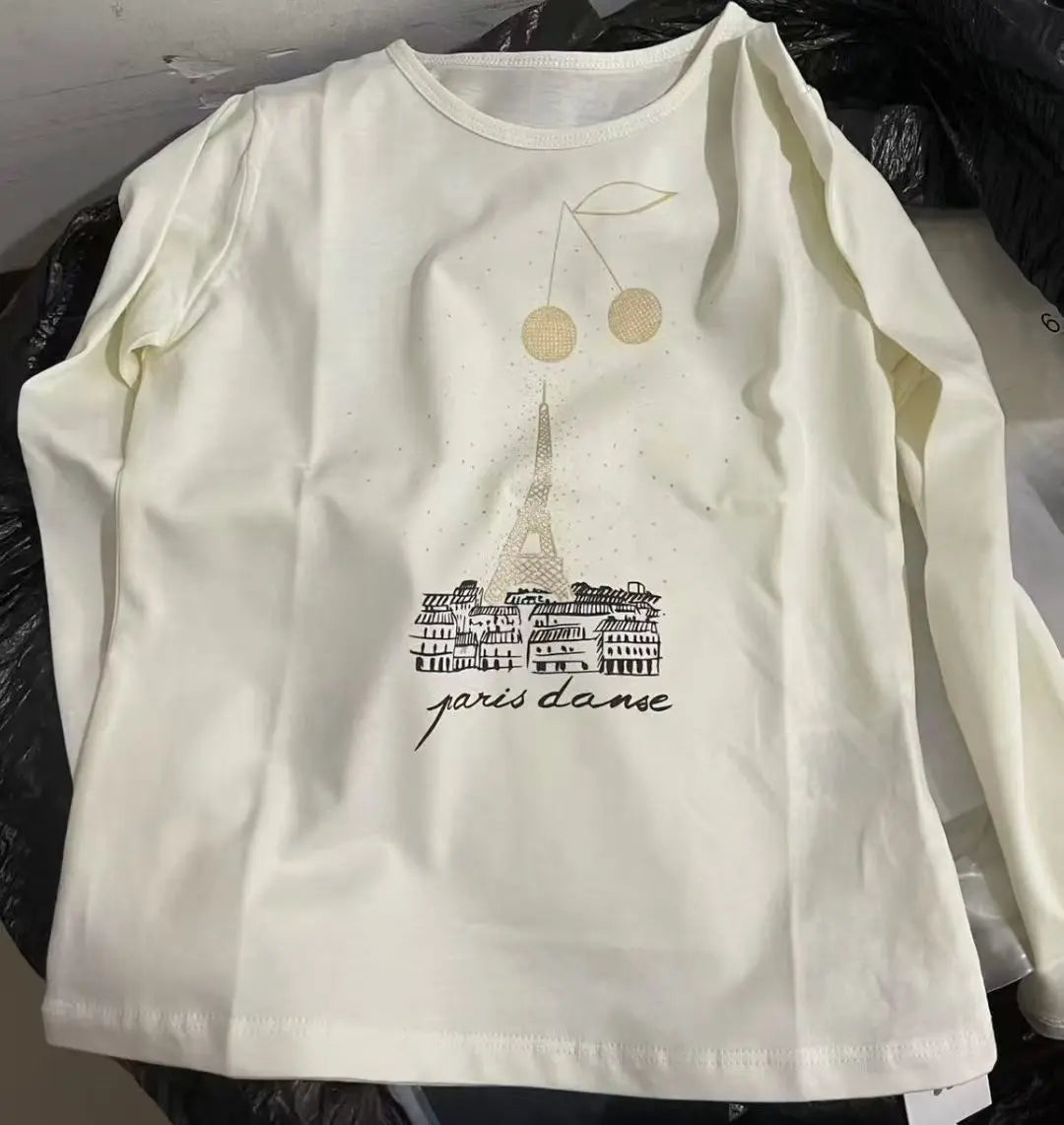 Ensembles de vêtements t-shirts et jupes pour enfants aw25 bp, t-shirts à manches longues imprimés mignons pour filles et jupe imprimée à pois, ensemble de vêtements