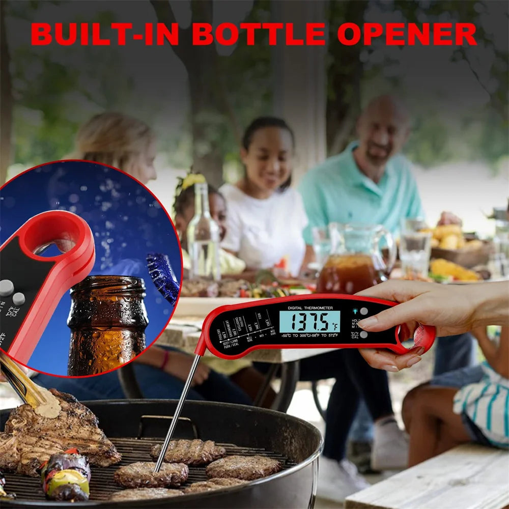 Therye.com numérique étanche pour aliments de cuisine, lecture instantanée, viande, eau, lait, cuisson, griller, barbecue en plein air