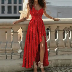 Robe de Soirée Sexy et Élégante Rouge pour Femme, Tenue de Cocktail Chic, Gala, Remise de Diplôme, Luxe, VincFormelle, Demoiselle d'Honneur