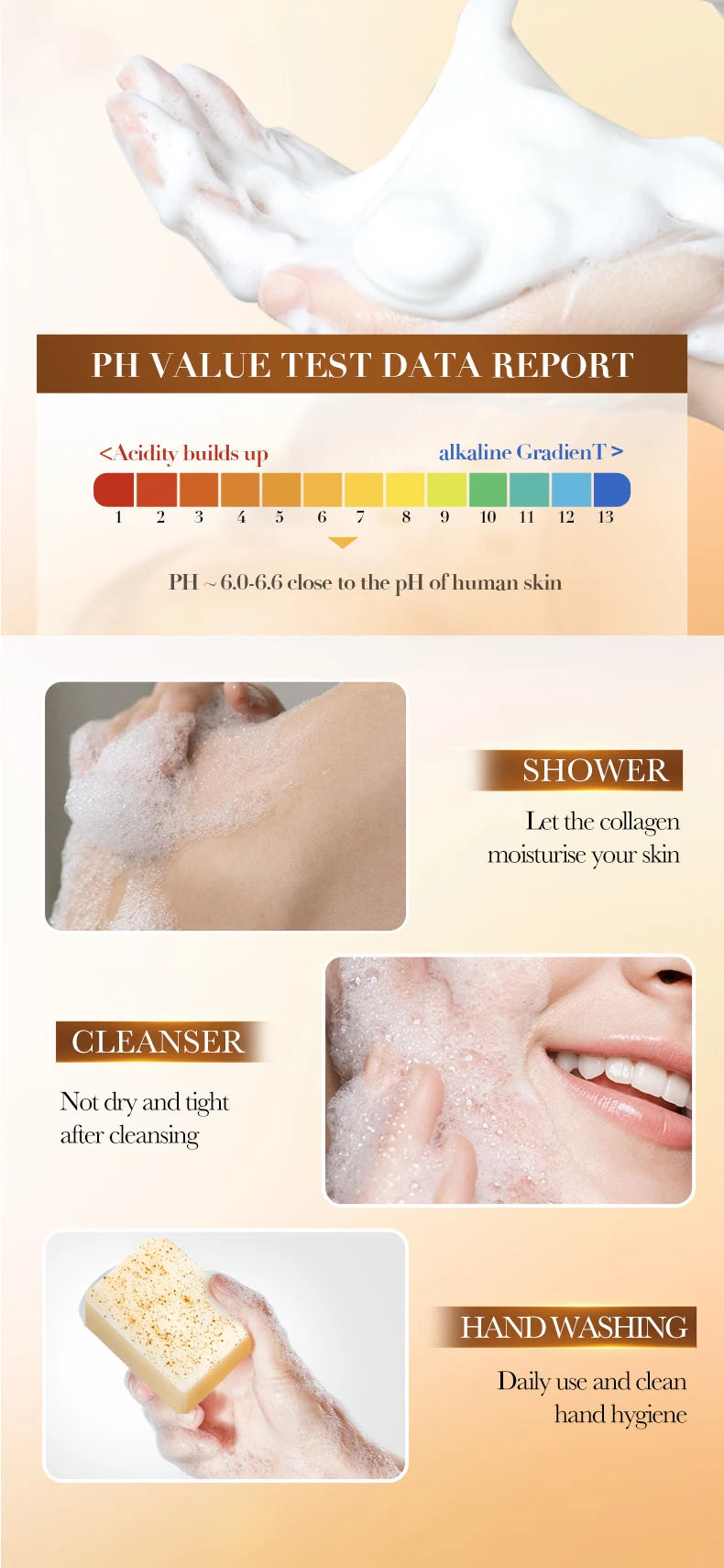Savon de nettoyage exfoliant naturel à l'avoine biologique, fait à la main, pour le corps et le visage, nettoyage en profondeur, éclaircit la peau tendre, rétrécit les Pores