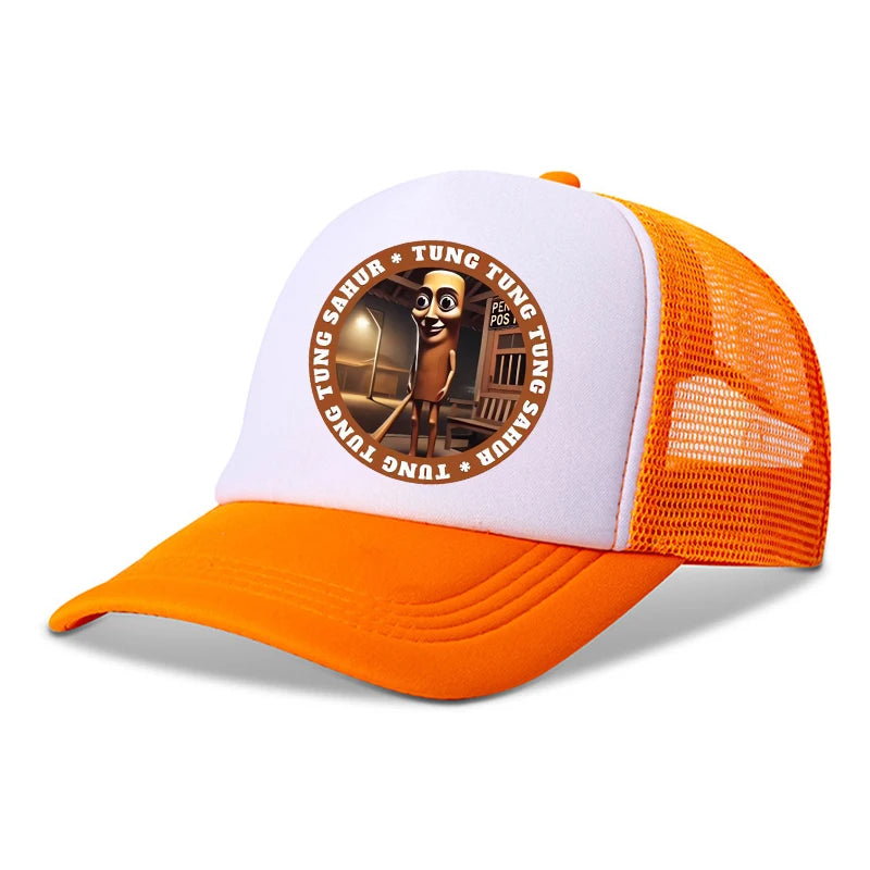 Casquette de Baseball pour enfants, Brainrot italien, chapeau de soleil d'été en plein air, chapeau imprimé de dessin animé, casquette à visière réglable, cadeaux pour enfants, nouvelle collection