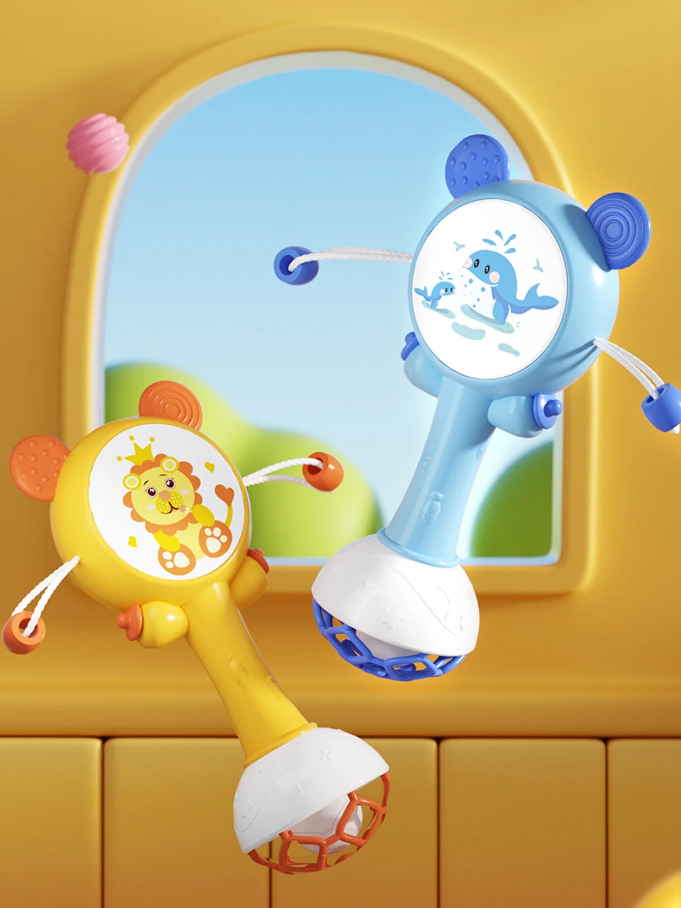 Hochet pour bébé de 0 à 18 mois, jouets, anneau de dentition, cloches à main, Mobile, arrêt de pleurer, déchirement, jouet éducatif précoce, cadeaux pour nouveau-nés