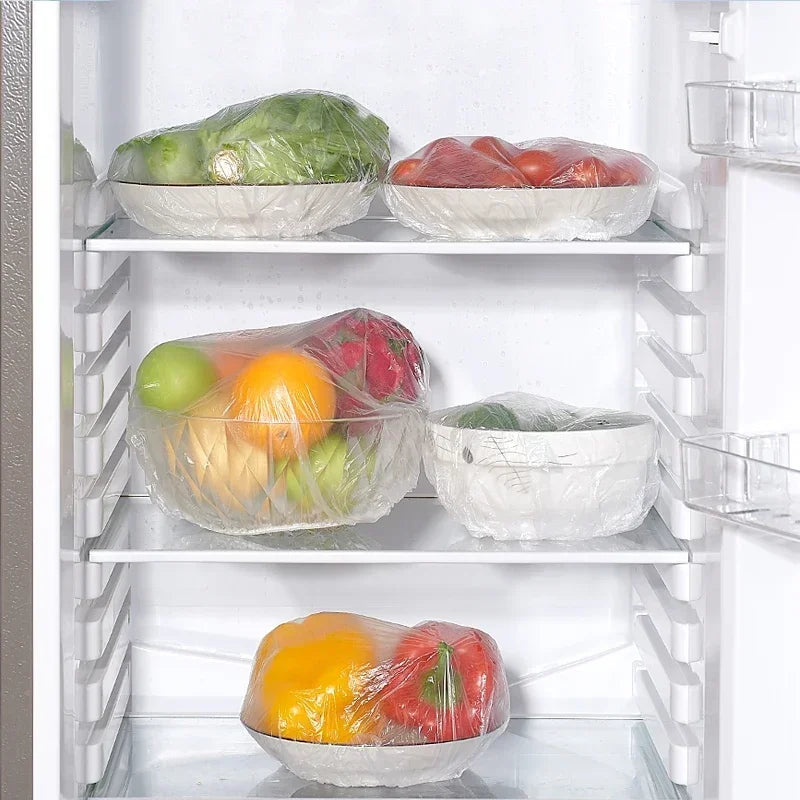 Couvercle alimentaire jetable réutilisable, enveloppe en plastique, couvercles alimentaires élastiques durables pour bols, couvercles d'assiettes élastiques pour sac d'économie de nourriture de cuisine