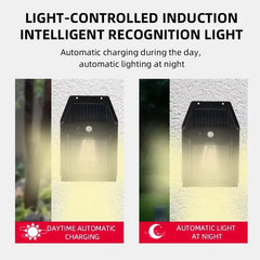 Powerful outdoor solar garden lamp, solar-powered outdoor light, waterproof LED light, outdoor decoration
