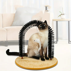 Brosse de Massage de toilettage pour chat, peigne multifonctionnel pour chat, jouet pour animaux de compagnie, auto-marrage, fournitures de jeu interactives pour chat, 1 pièce