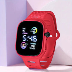 Montre-bracelet de sport numérique à affichage LED pour enfants, montre électronique Shoous pour garçons et filles, horloge pour étudiants, cadeaux