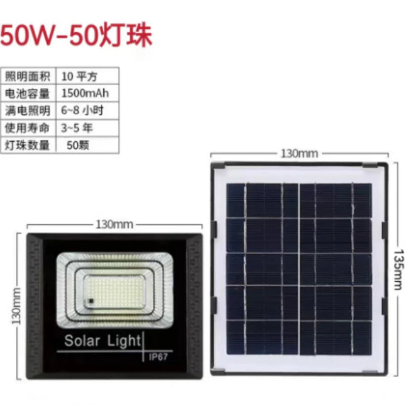 30-500W lampes solaires éclairage extérieur lumière de jardin projecteur ménage Rural lampadaires Super lumineux étanche applique chaude