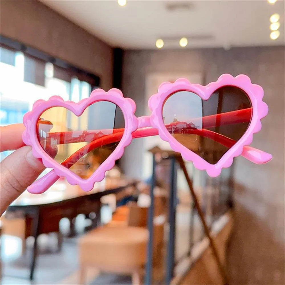 Lunettes de soleil pour enfants, rétro, couleur unie, résistantes aux ultraviolets, rondes, pratiques, vente en gros