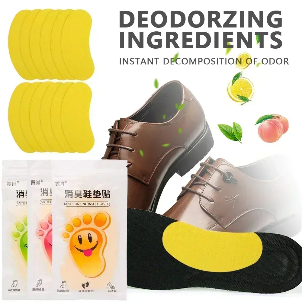 12-120 pièces chaussures déodorant absorbant la sueur autocollant déodorant pied odeur déodorant Sneaker odeur fraîche semelle intérieure stérilisation autocollant