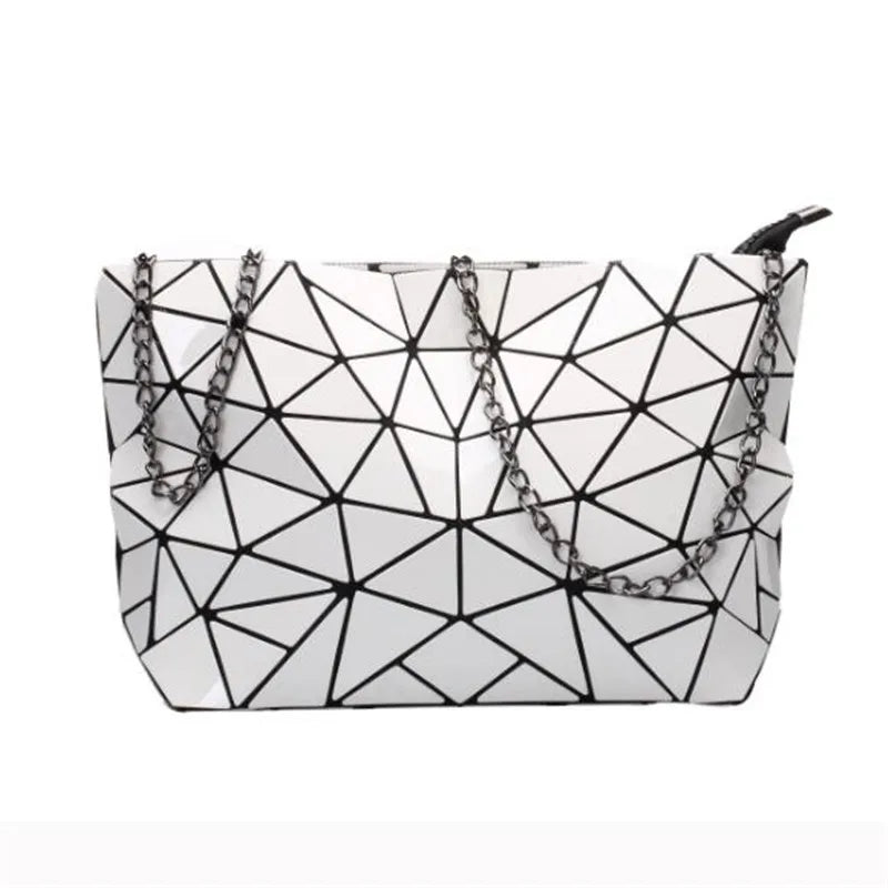 Women's handbag, luxury women's bag, Bao-Sacs Silver Geometric Handbags for Women, Shoulder Bag, Messenger Bag, Luxury Tote, Fashion, Designer, E27, 2023