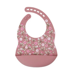 Nouveauté bavoirs en silicone pour bébé impression en silicone bavoir pour nouveau-né alimentation rot tissu avocat zoo tracteur impression vaisselle