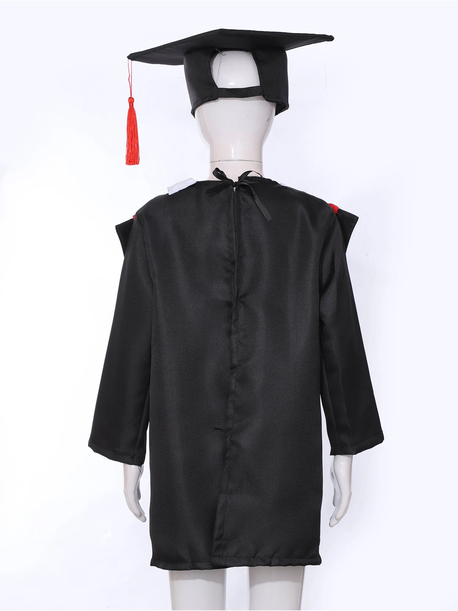 Robe de remise de diplôme pour enfants de la maternelle, avec capuchon à pompon, uniforme de diplômé de l'école primaire préscolaire, Costume de fête Cosplay de photographie