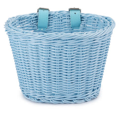 Mir de vélo en rotin tissé à la main pour enfants, ensemble de cloche, pompon, autocollants, guidon avant, accessoires de vélo