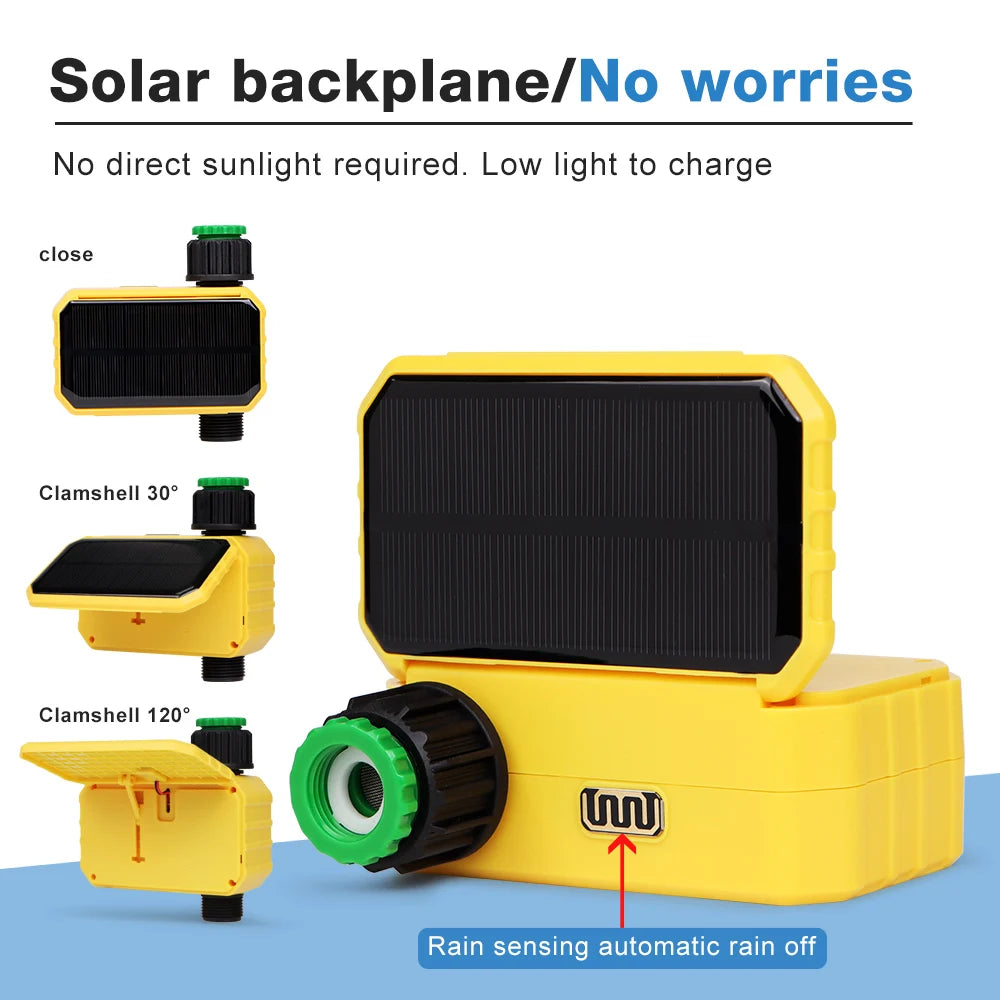 Solar Irrigation Synchronization Controller, Smart Existing System for Garden, Valve with Rain Sensor, WIFI