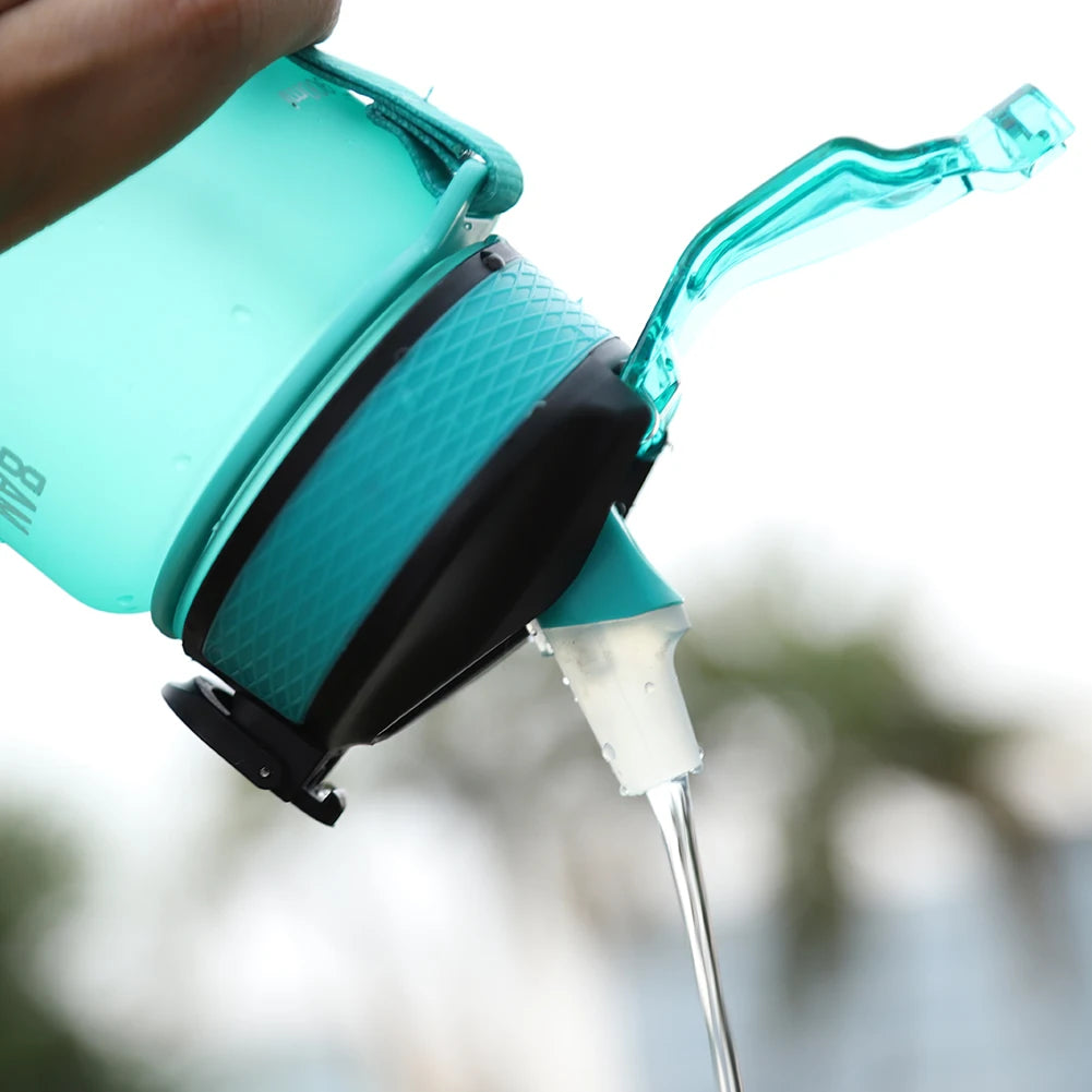 Bouteille d'eau de sport de motivation étanche, carafe à boire HI, carafe de fitness en plein air, carafe de voyage, standardisation de cuisine, 1 litre
