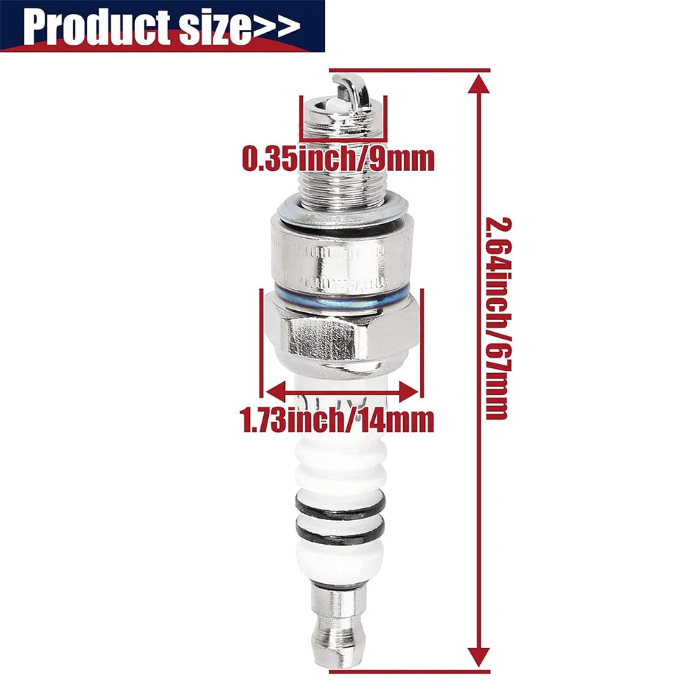 Bougie d'allumage A7TC pour Dean 6 50cc-150cc RL Scooter Pit D343 Pocket Bike Imagomoteur Go Kart facades Bumosquito TaoTao Buyang Roketa Sunl Baja