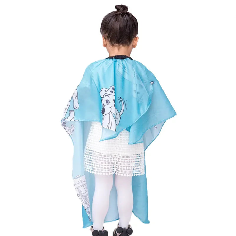 Cape de Salon de coiffure pour enfants, couverture de Smock en Polyester, imperméable, shampoing et coupe, robe de ménage, tablier
