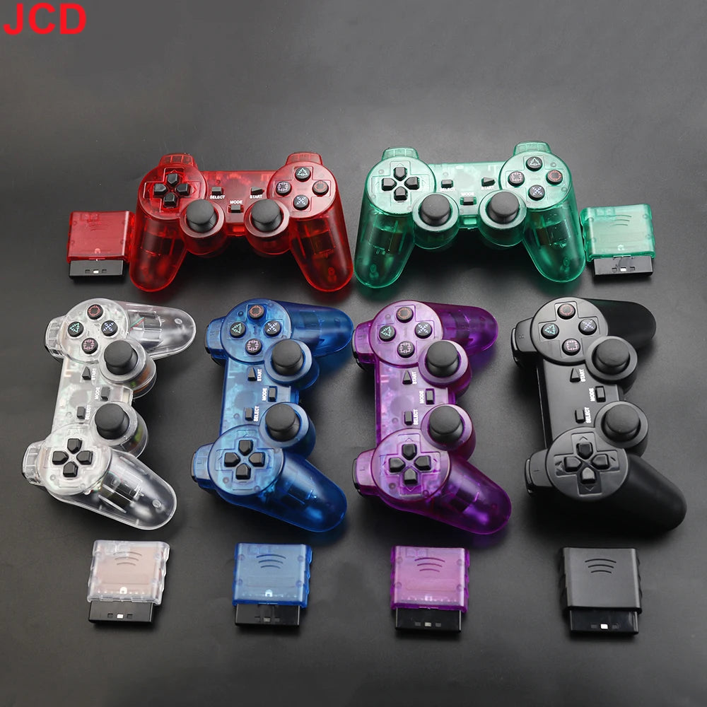 JCD 1 pièces manette de jeu sans fil pour Console PS2 manette 2.4G Double Vibration choc Joypad USB contrôleur de jeu pour PC