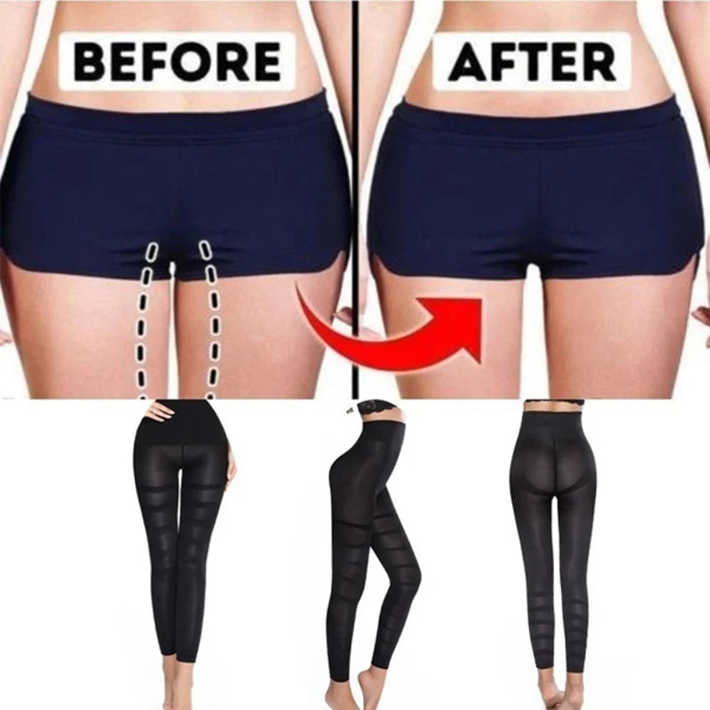 Leggings taille haute pour femmes, sculpture, contrôle ferme des jambes, ventre plat, slim, collants amincissants, cuisses plus fines, pantalons sans pieds, extensibles