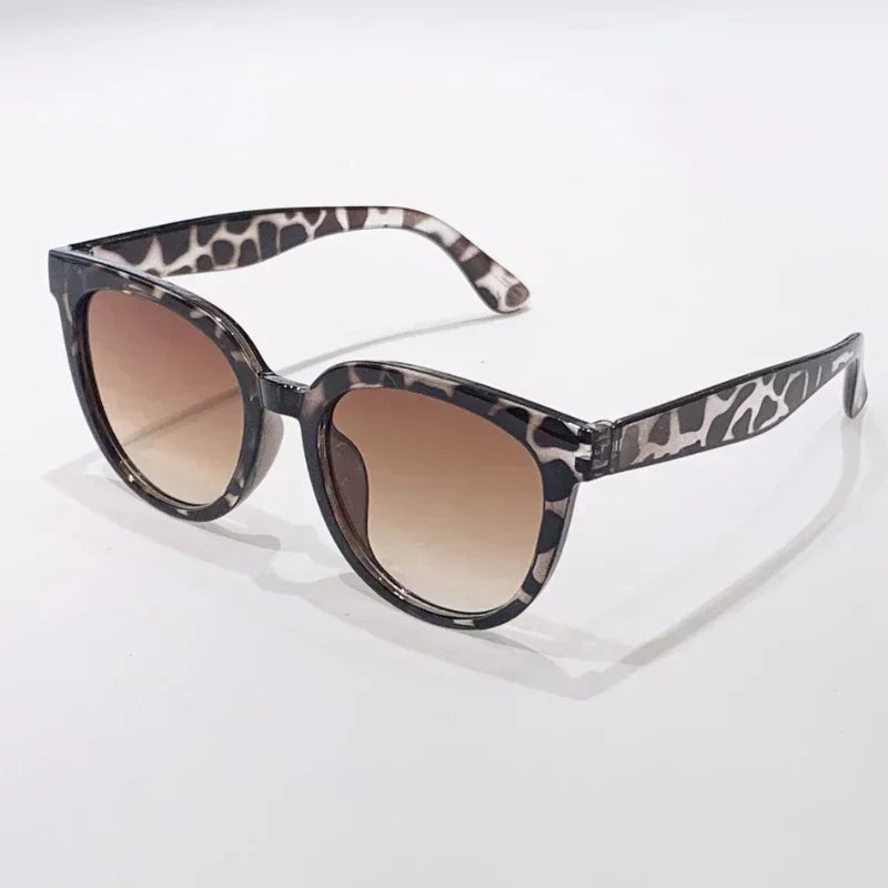 Lunettes de soleil coréennes personnalisées haut de gamme pour femmes, lunettes de soleil de luxe à monture ronde pour voyage, Protection solaire d'extérieur, lunettes de Protection UV